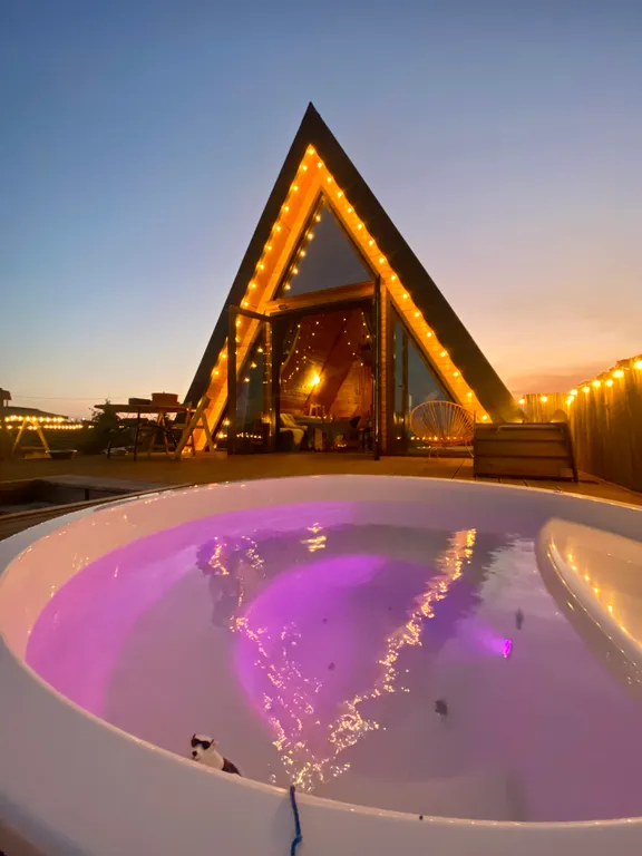 Nelmanhouse домик афрейм с джакузи и баней и видом на море