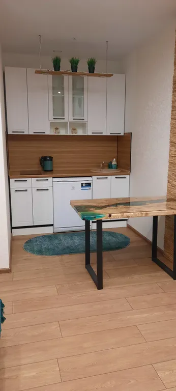 Апартамент с лаундж-зоной в экодизайне в центре города