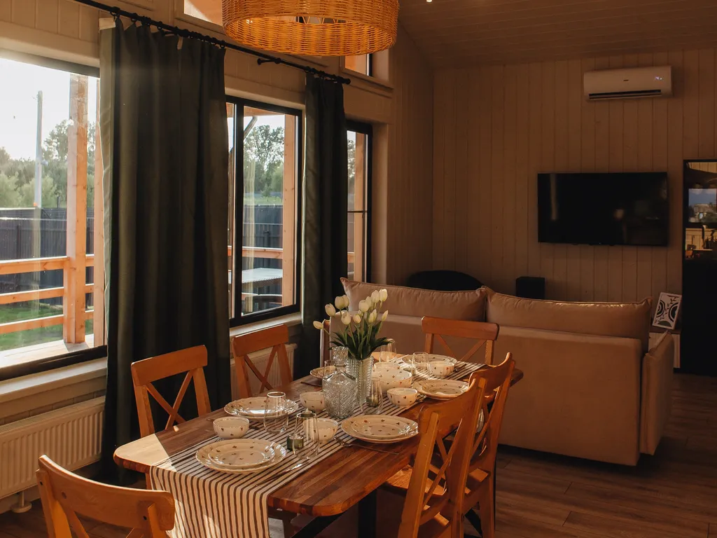 Коттедж Красивый дом с сауной, джакузи, сапбордами — Павловский Посад