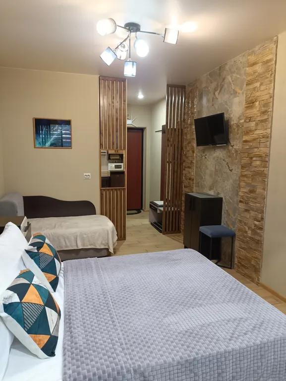 Студия под ключ в центре, 200 м от пляжа Морская Звезда