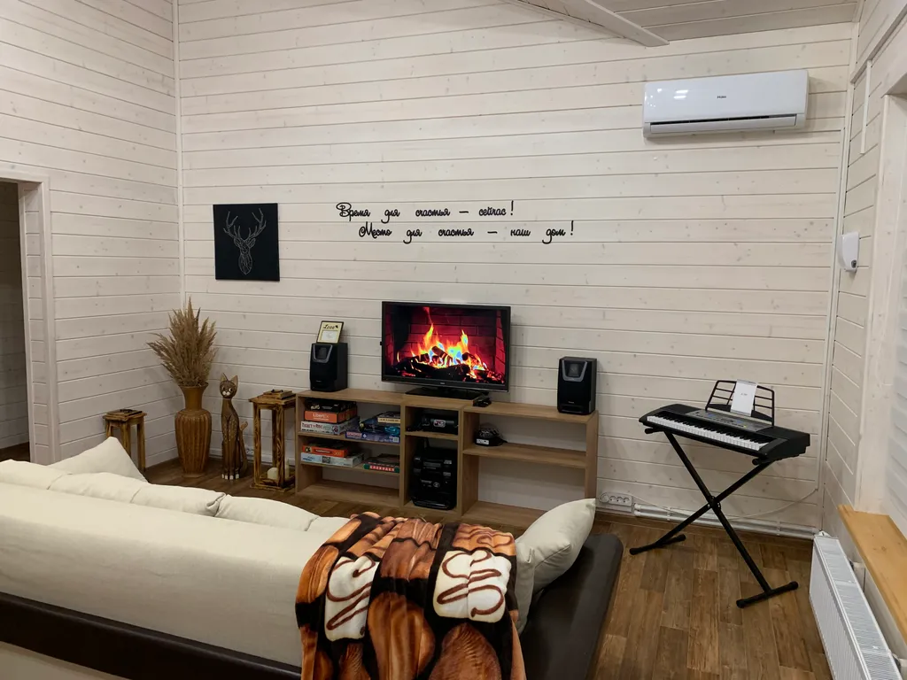 Уютный современный дом с террасой и банным чаном на участке 17 соток