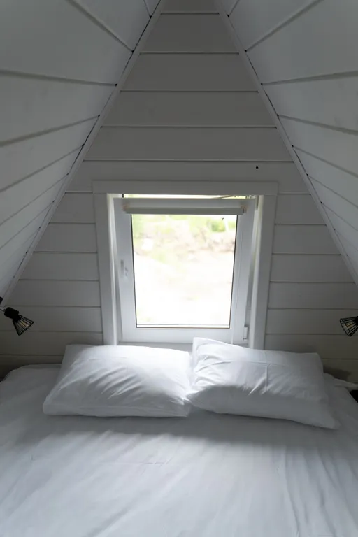 Домик А-фрейм с купелью