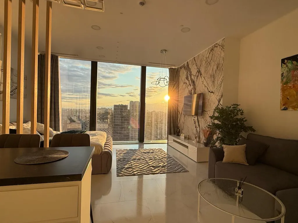 Квартира Квартира Sky City Moscow Уютная студия с Аэрохоккеем в Москва Сити. — Москва