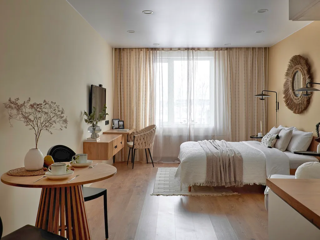 Квартира Квартира Апарт в современном отеле в 15 минутах от центра — Санкт-Петербург