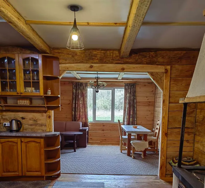 Солнечный домик в беловежской пуще без соседей, баня, озера, экскурсии