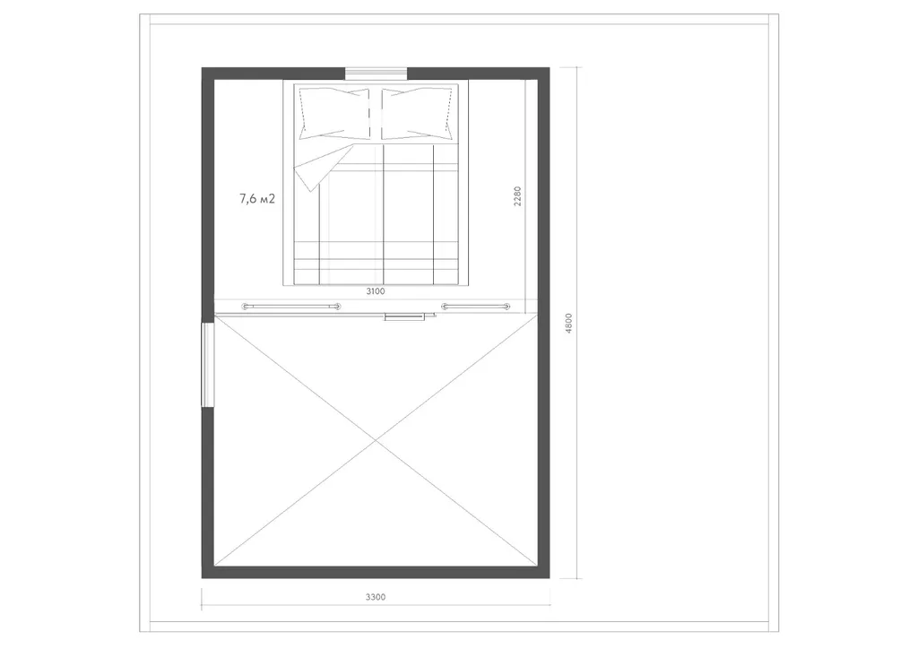 1-комнатный Дом