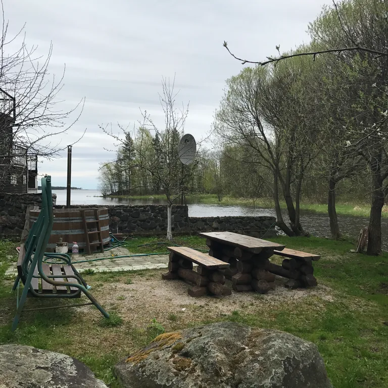 Комфортный дом на острове с видом на Ладожское озеро