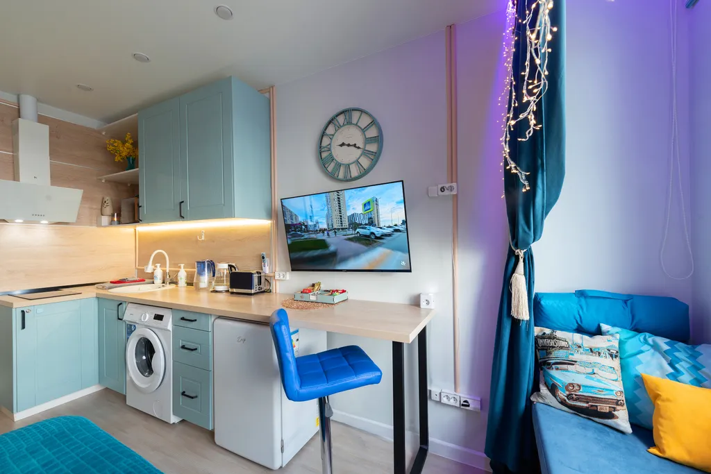 A-Studio с террасой на крыше и мангалом на берегу Туры