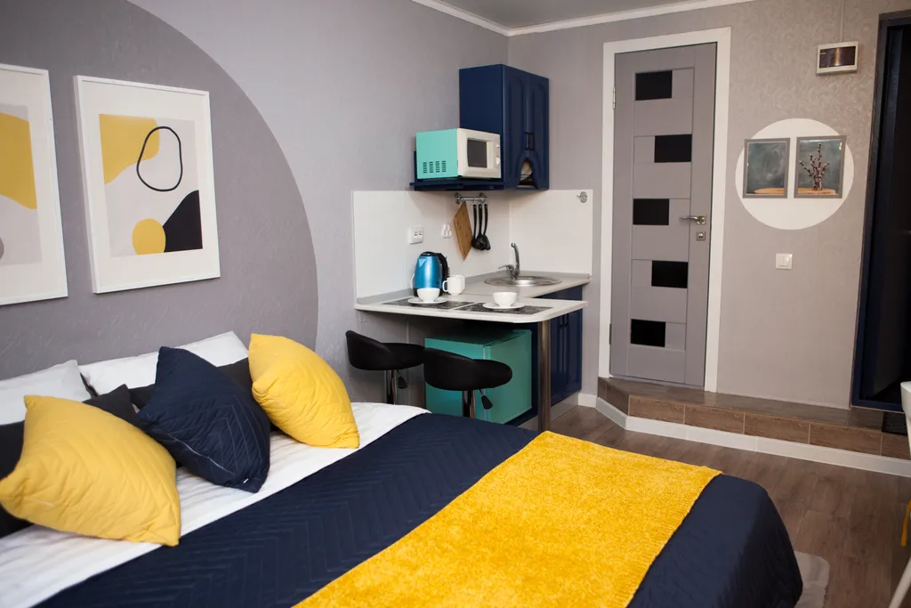 Уютная и светлая студия недалеко от Меги