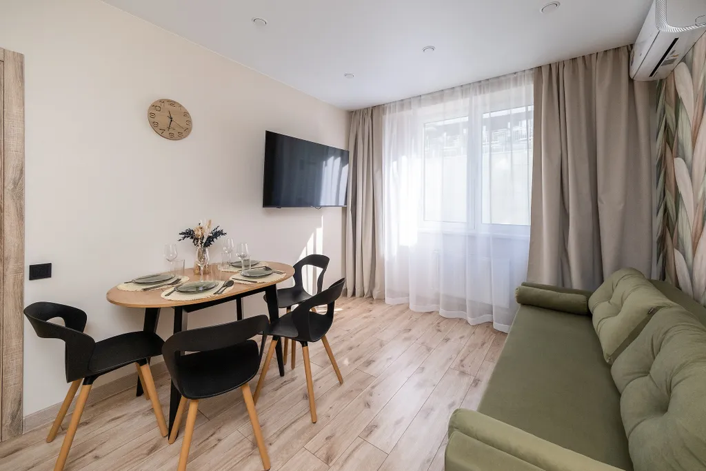 Квартира Уютная двухкомнатная квартира, вид на море с территории ЖК — Адлер