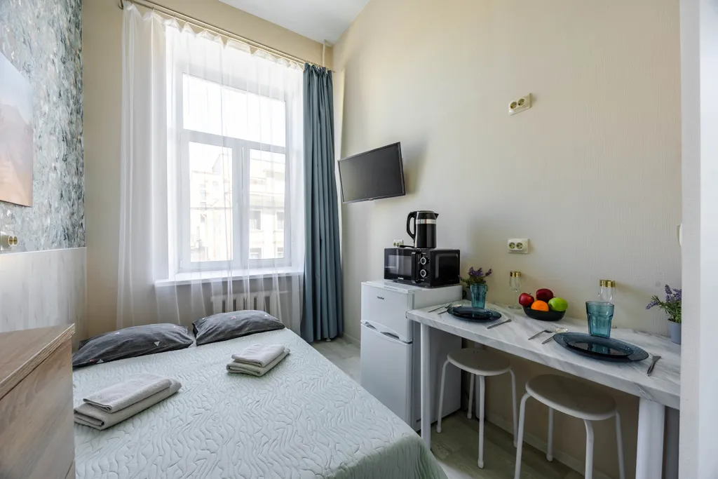 Квартира Квартира Уютная студия у метро Пушкинская для двоих — Санкт-Петербург