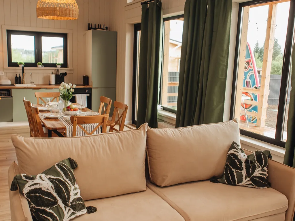 Коттедж Красивый дом с сауной, джакузи, сапбордами — Павловский Посад