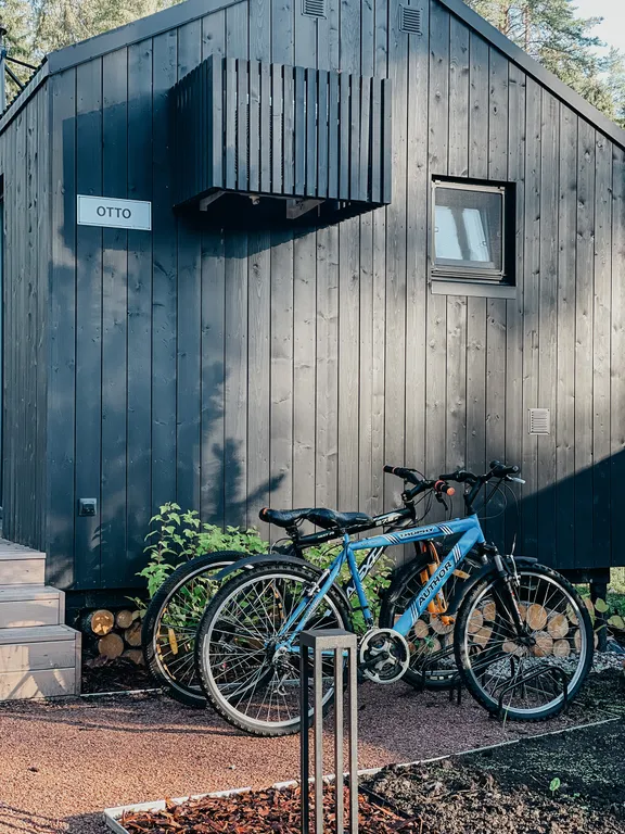 Коттедж Панорамный дом в лесу с сауной и ванной у окна — Вырица