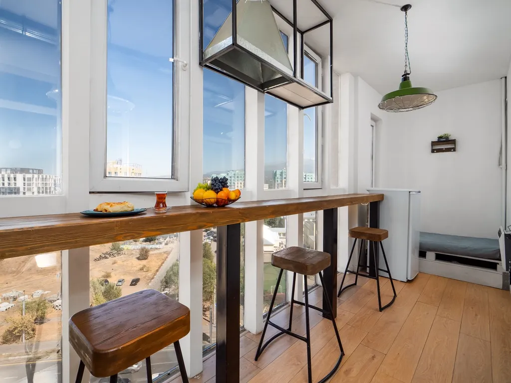 Дизайнерская квартира в стиле loft c панорамным видом