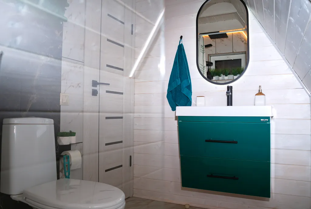 Коттедж A-frame дом Изумруд — Образцово