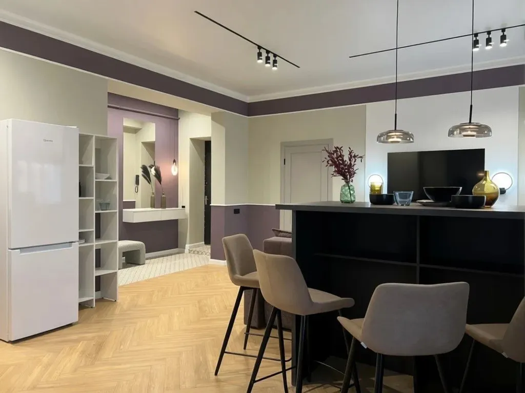 Просторная квартира с современным дизайнерским ремонтом