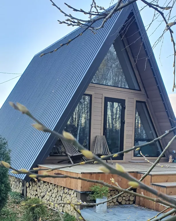 Коттедж Красивые панорамные домики около леса — аренда посуточно в Ступино