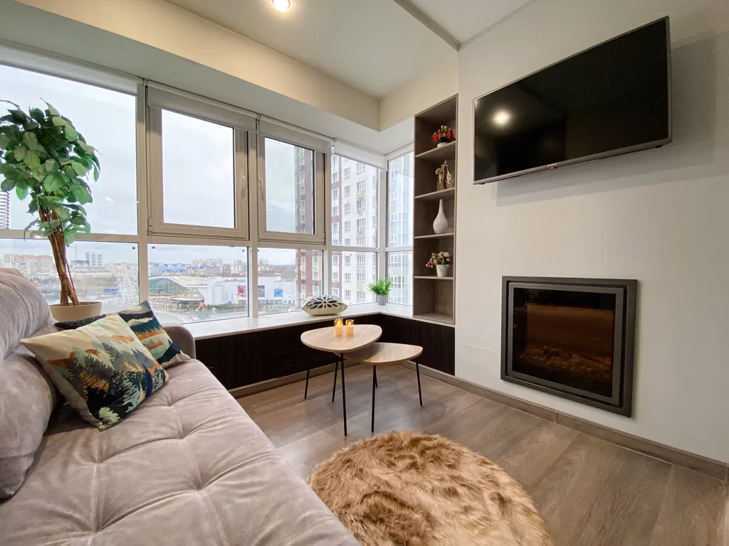 Апартаменты с джакузи и панорамными окнами