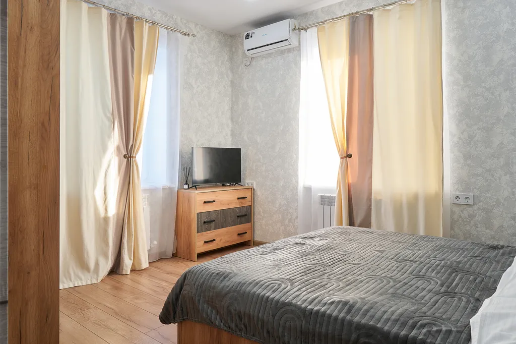 Апартаменты двухуровневые двухкомнатные с кухней (апарт 7)