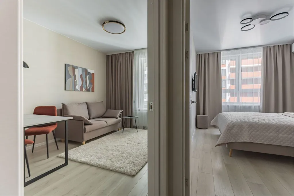 Стильная квартира с отдельной спальней