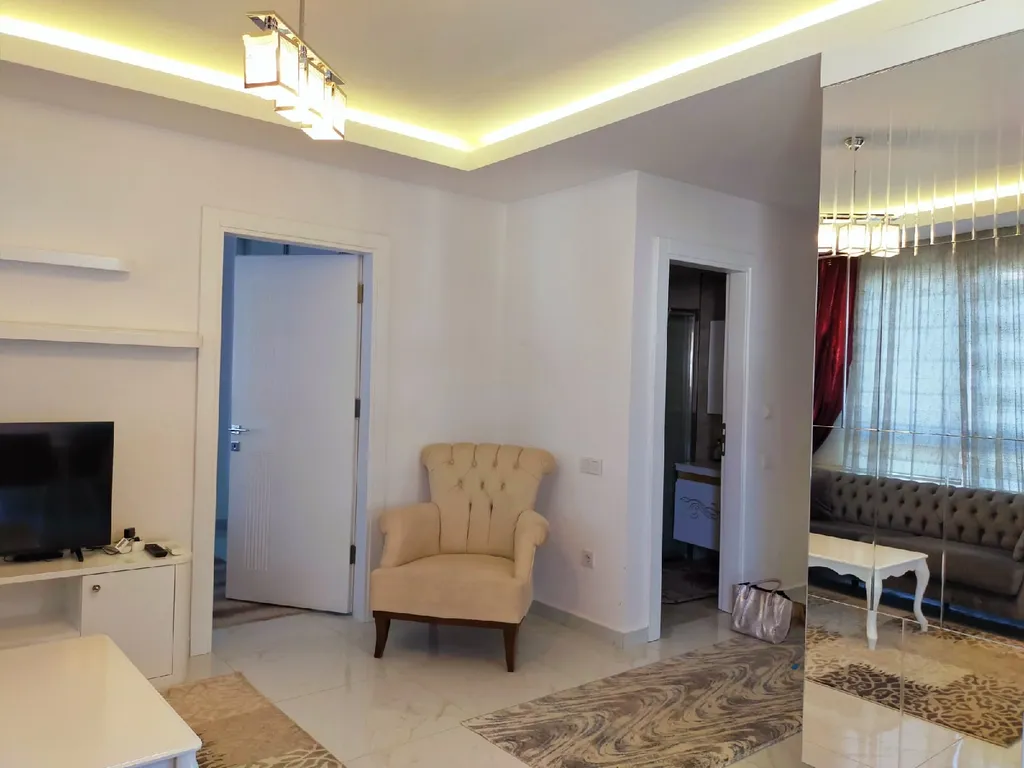 Двухкомнатная квартира в Алании, комплекс с аквапарком