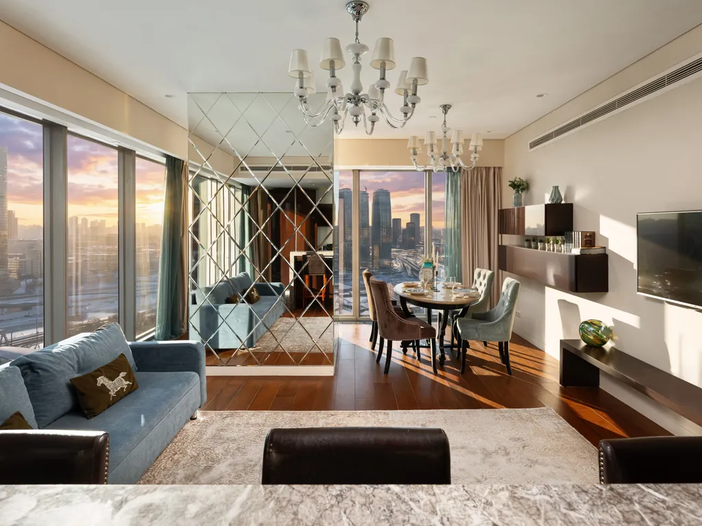 Квартира Oko Avior 24 этаж, панорамный вид, шикарные закаты — аренда посуточно в Москва