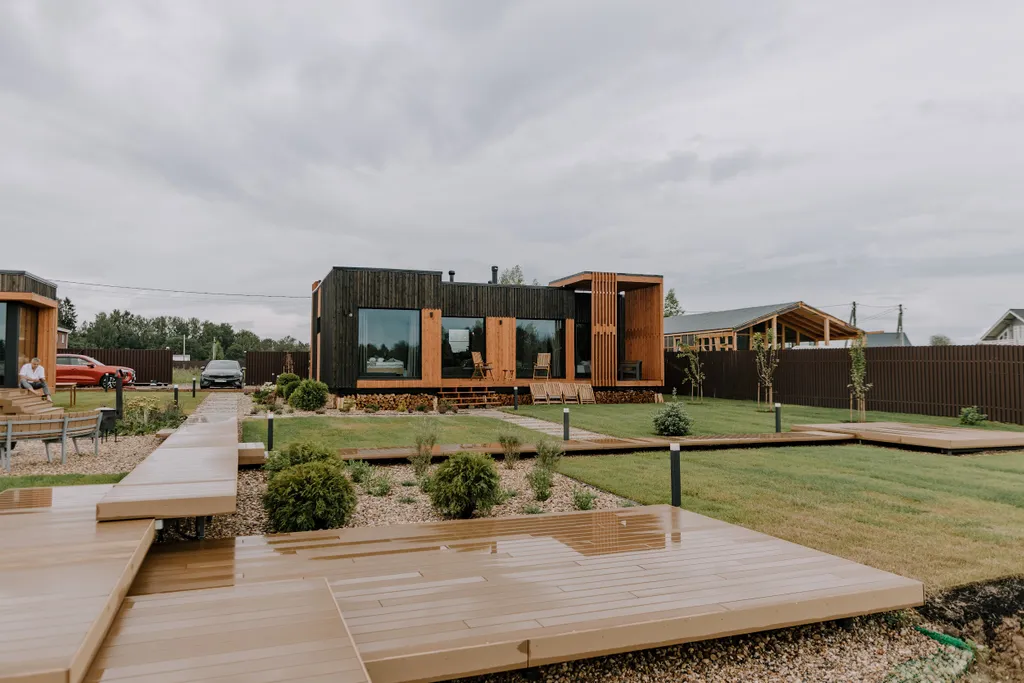 Коттедж Дом у Озера с панорамным видом, баней и чаном — Осташёво