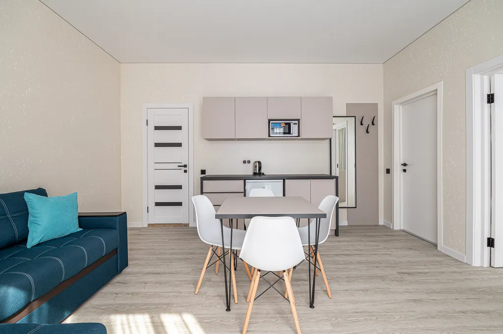 Квартира Квартира Люкс6 с балконом,раздельными спальными зонами и кухней — Дюрсо