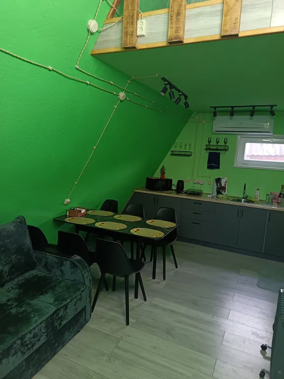 А-фрейм с видом на лес и с банным чаном