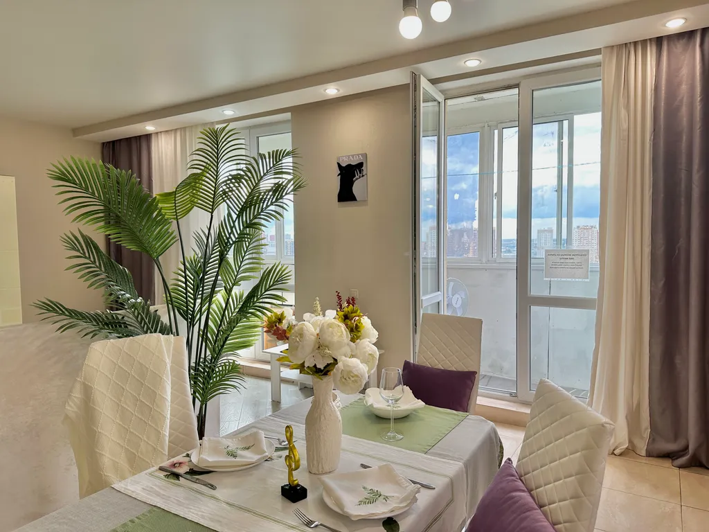 Дизайнерская студия с видом на Одинцово с 22 этажа