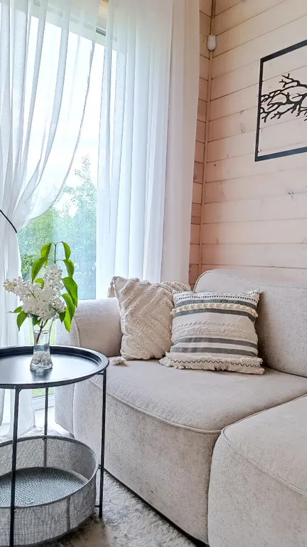 Уютный дом с панорамным видом, просторной территорией и баней