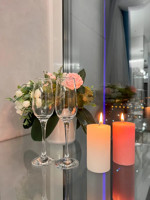 Апартамент с видом на город с высоты 24 этажа