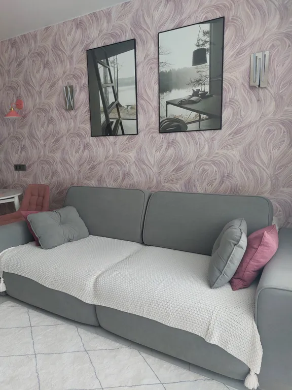 Новая, стильная 2-евро квартира на 22-м этаже с видом на город