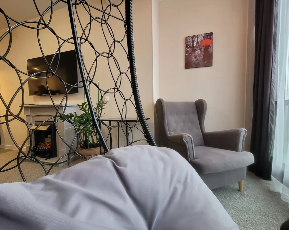 Квартира-студия с фитобочкой и джакузи с панорамным видом в ЖК Scandis