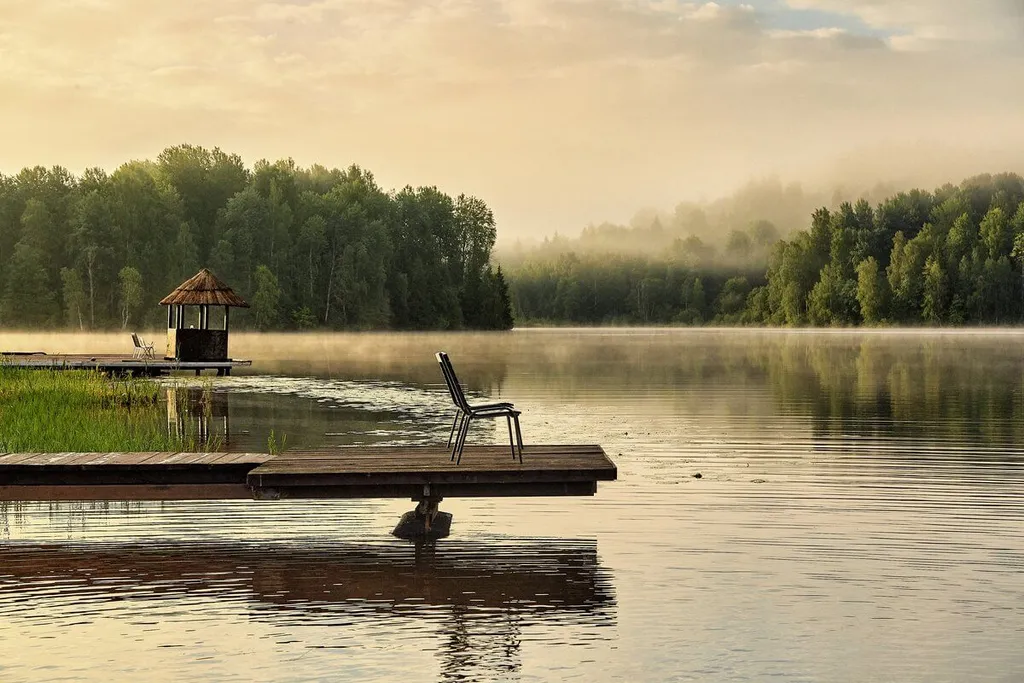 Уютный комфортабельный коттедж в живописном месте посреди озер и лесов