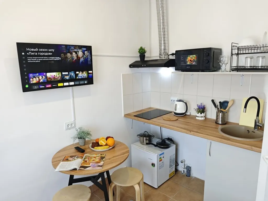 Комфортабельная студия со всем необходимым для двоих гостей