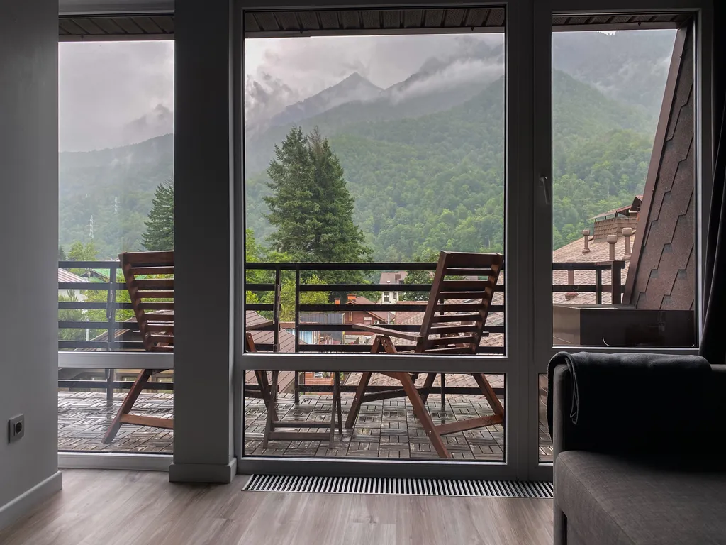 Квартира Апартаменты с террасой с видом на горные вершины — аренда посуточно в Красная Поляна