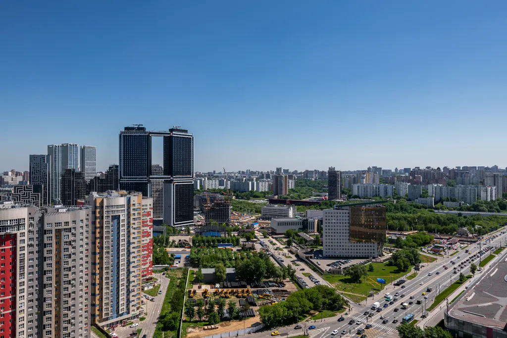 Квартира Квартира Лавандовые сны - красивый вид на город с 31 этажа — Москва