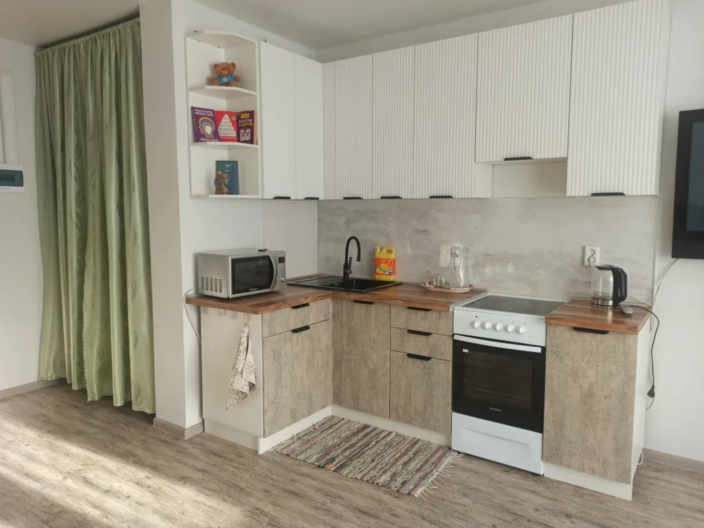 Студия+спальня рядом термы Вода /Фанпарк, Квартира с детской площадкой — аренда посуточно в Западный