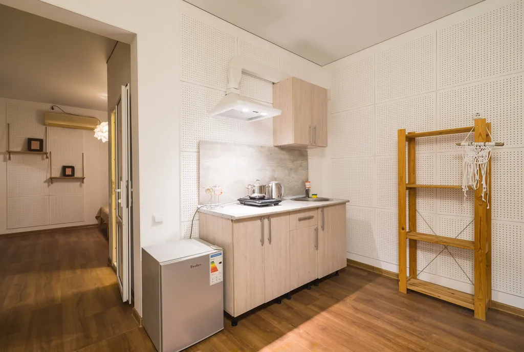 Семейный 2-комнатный с террасой и мини-кухней