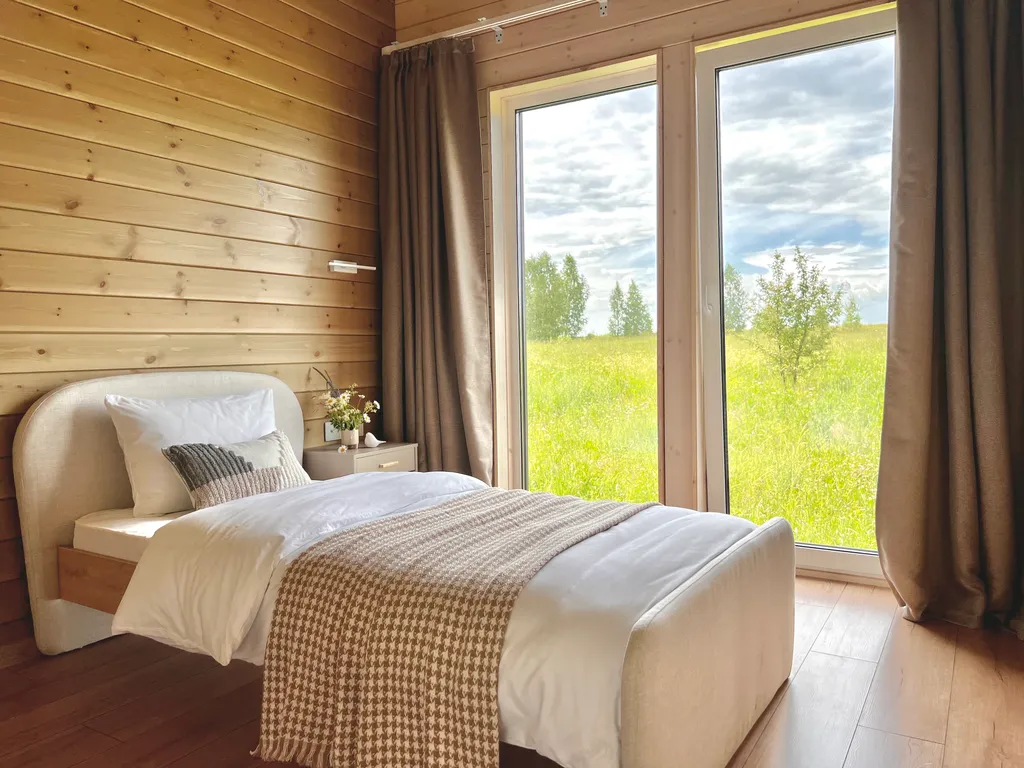 Побег из города, дом с сауной и камином