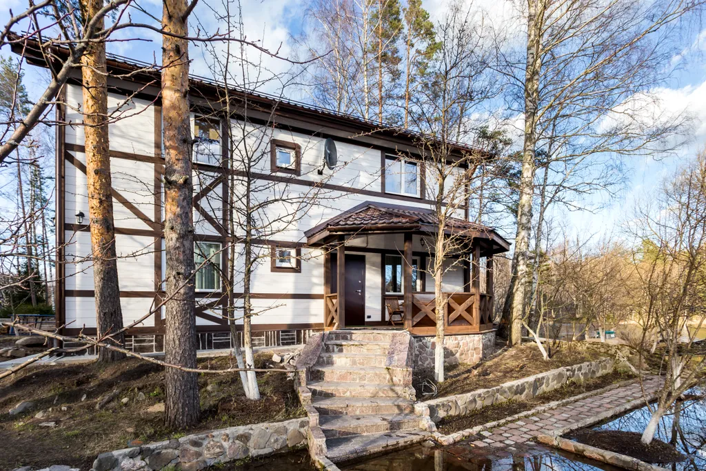 Комфортный дом на острове с видом на Ладожское озеро