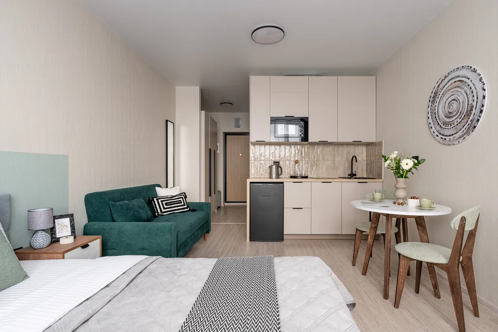 Стильная студия с авторским ремонтом в жк студия парк