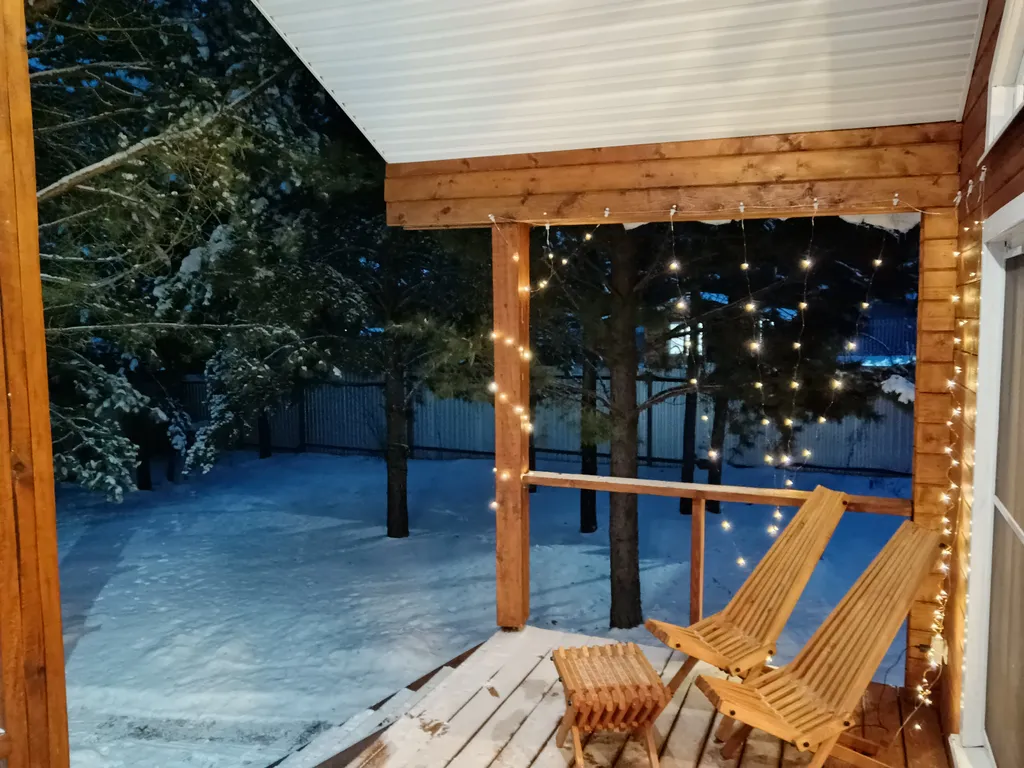 Дом с баней в сосновом бору