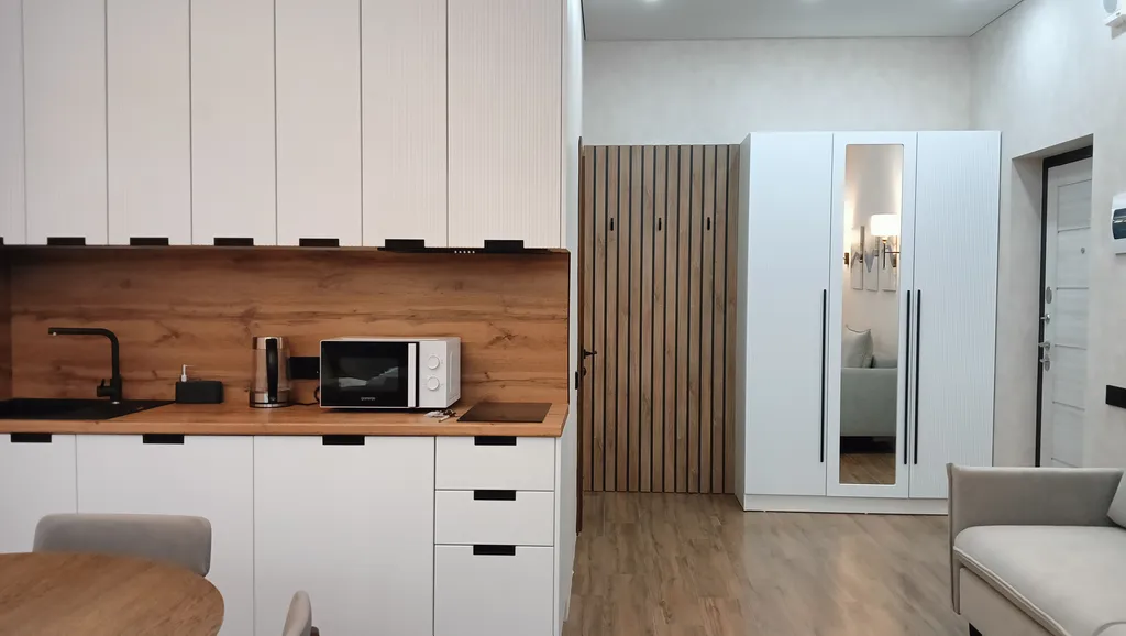 Просторная красивая студия 48м2 с шикарным видом, 400м от подьемника