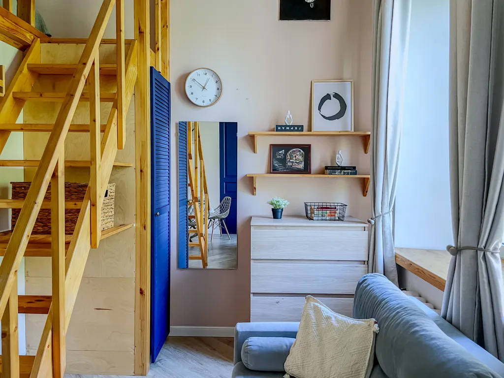 Двухуровневая квартира. Все в пешей доступности