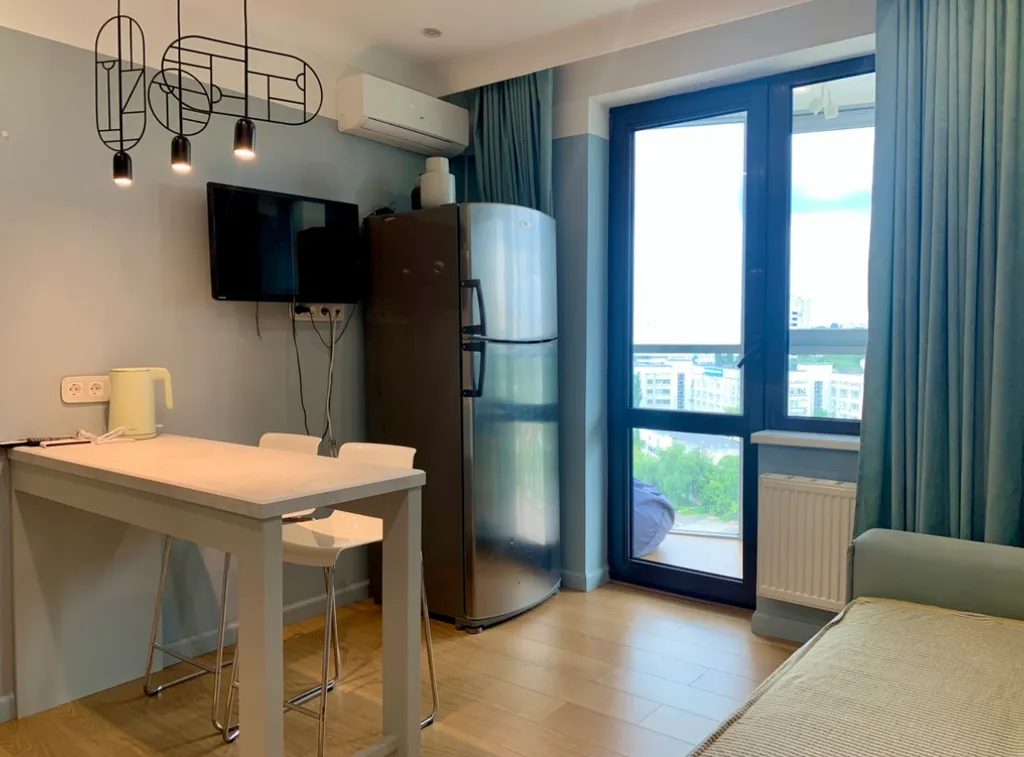 Нежная 1-ком квартира с панорамным балконом в ЖК Арго