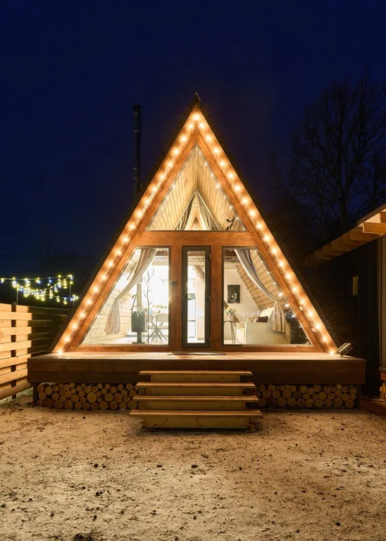 Коттедж Коттедж A-Frame на берегу Ладоги — Сясьстрой