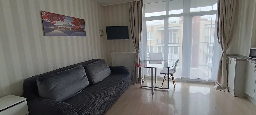 Уютная студия с большим балконом