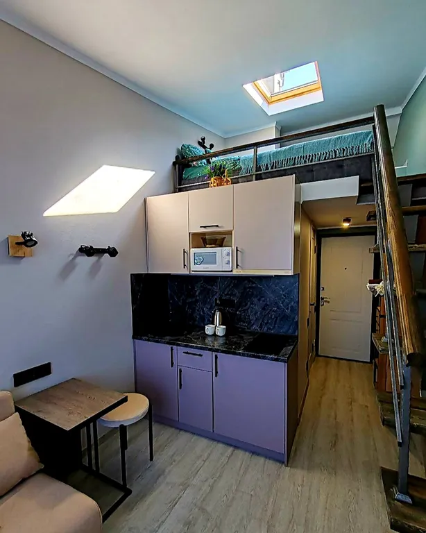 Квартира Квартира Мансардная студия с боковым видом на море — Адлер